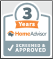 HomeAdvisor 3 Years Screened and Approved Badge